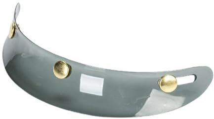 Ronyme Helmvisier Schirmabdeckung Universal, Ersatzteil, Schutz für 3/4 Jethelme, Retro Helme, Grau