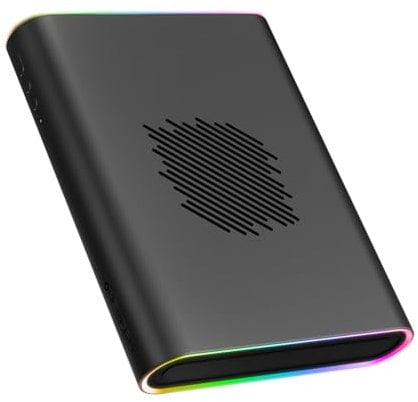 ONE XPLAYER OneXGPU 2 eGPU with AMD RX 7800M 12GB GDDR6 RDNA 3, Portable External GPU for Laptops and Handhelds with Thunderbolt 3/4, USB 4, OCuLink Port