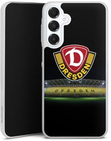 Slim Case kompatibel mit Samsung Galaxy A 16 5G Silikon Handyhülle transparent Hülle extra dünn SG Dynamo Dresden Stadion SGD