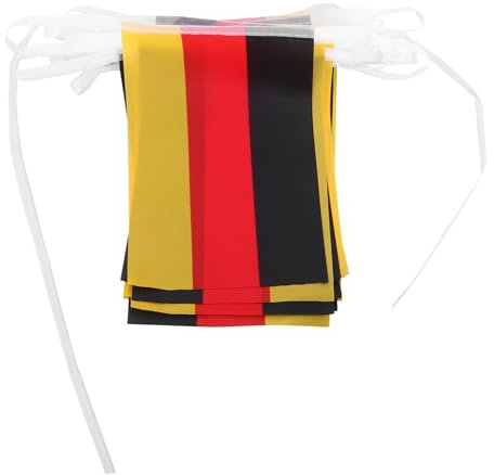 Hemobllo Mini Drapeau Allemand à Suspendre De Décoration De Fête Drapeau Allemand Petit Décoration Murale