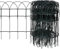 Emmtore Beetzaun Pulverbeschichtetes Beeteinfassung Beetumrandung Gartenzaun Rasenkante Eisen 10x0,4 m
