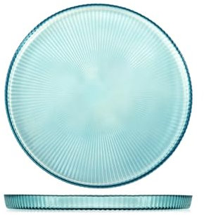 H&H Set 6 Piatti Frutta Seashell Wall In Vetro Cm 21