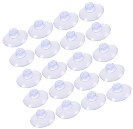 NUOBESTY 200pièces Ventouses Transparentes pour Vitre Ventouse Vitrier Plastique Supports de Suspension Anti-Collision pour Table et Fenêtre