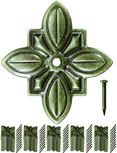 FUXXER 50 unghie decorative in ottone vintage, 30 x 27 mm, bronzo