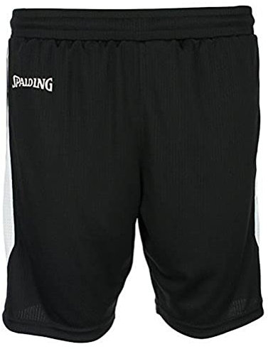 Spalding Herren 4her III Shorts, schwarz/Weiß, L