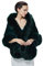 BEAUTELICATE Chal Estola de Pelo Mujer Invierno Boleros para Fiesta Novia Bodas Halloween Navidad (Verde Musgo)
