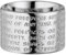 GILARDY GHR-R2WH20 Human Rights Ring R2 Edelstahl Gravur | Schmuck Menschenrechte (White/Silver, 63 (20.1))