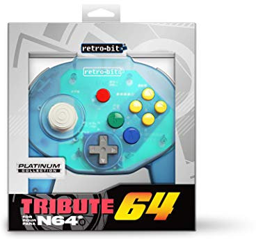 Retro-Bit Tribute 64 for Nintendo 64 - Ocean Blue