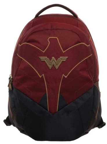 Bioworld Unisex Kinder Wonder Woman Backpack Rucksack, Rot