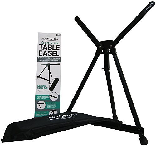 Mont Marte Tisch-Staffelei zum Malen, schöne Farb-Staffelei für Kinder, Künstler und Erwachsene. Höhenverstellbar bis 53,3 cm 6 PACK