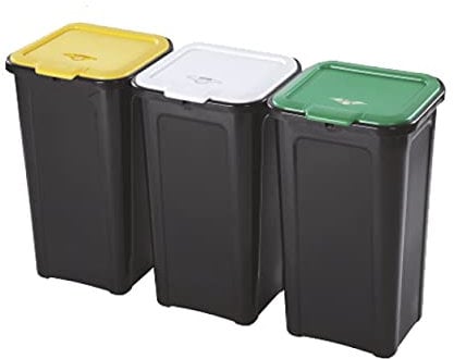 Poubelle de tri sélectif Tris Tontarelli 44 l x 3 pièces