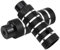 Dokpav 2PCS Pédales Antidérapantes en Alliage d'aluminium pour BMX, Pédale de Vélo, Repose-Pieds Cylindriques pour Vélos BMX, BMX Cascades à vélo pour Enfants Adultes (Noir)