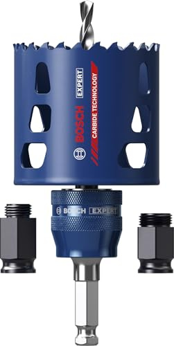 Bosch 3x Coffret de démarrage de scies trépans EXPERT Multi Material PC Plus (pour Bois avec métal, Brique, Ø 51 mm, Professional Accessoire Perceuse)