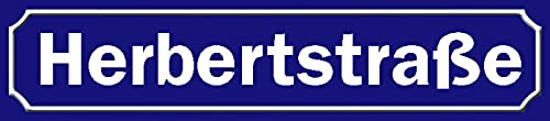 Herbertstraße Hamburg Kiez Straßenschild Blechschild Schild gewölbt Metal Tin Street Sign 10 x 46 cm