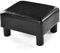 RELAX4LIFE Fußhocker, Fußbank mit 4 rutschfesten Füßen, ergonomischer Sitzhocker mit glattem Kunstleder & weicher Schwammfüllung, Pouf Hocker bis zu 150 kg belastbar, 40 x 30 x 24 cm (Schwarz)