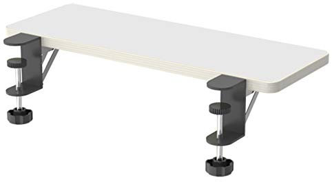 LTLCBB Ergonomische Schreibtisch Verlängerung, Tastaturregal,Tastatur-Ablage unter dem Schreibtisch Tastaturauszug für zu Hause oder das Büro,Sehr Einfache Montage,Weiß