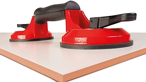 Rubi Cric à ventouse pour carrelage | Double ventouse avec capacité de charge de 80 kg