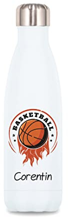 SB75 Bouteille isotherme Sport Basket personnalisée avec le prénom de votre choix