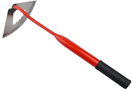 T.Y.G.F Houe Creuse Tout en Acier durcie à Main, houe de Plantation de Jardin, Râteau De Désherbage Tenu dans La Main, Outil De Sol Portatif en Acier pour Creuser (1pcs)