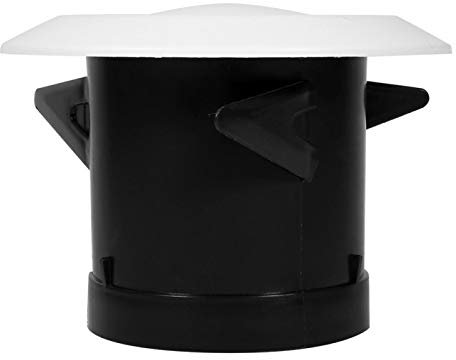 Ejoyous Rejilla de Ventilación Ajustable Rejilla de Ventilación de Plástico Redonda, Cubierta de Conducto de Ventilación Difusor de Techo Válvula de Suministro Rejilla de Escape Aire(75mm)
