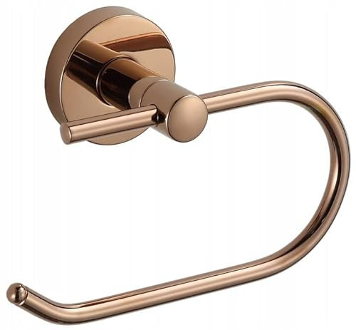 Toilettenpapierhalter Klopapierhalter Halterung Klorollenhalterung Modern (roségold)