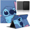Tablet Hülle für iPad 9/8/7 10,2 Modell 2021/2020/2019, 9./8./7. Generation, Schutzhülle mit Cute Stitch Muster Halten Sie vorne Case PU Leder Flip TPU Stoßfest Verstellbar Ständer Tablet Folio, 08