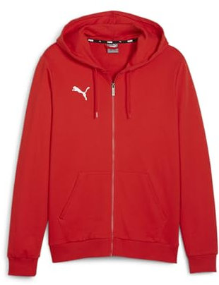 PUMA Herren Teamgoal Casuals Hooded Jacket Sweat, Puma Red-puma White, XL EU