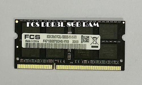 FCS DDR3L 8GB Laptop RAM, 16 GB (2 X 8 GB) Laptop RAM 1600MHz PC3L/PC3-12800S-11-11-F3 1.35V/1.5V Notebook Computer, Laptop Memory Upgrade Module(BLACK) (DDDR3 L 8 GB RAM LAPTOP)