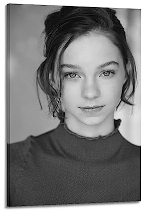NOGRAX Emma Myers Schauspielerin Poster Bild Druck Leinwand Gemälde Schlafzimmer Ästhetik 60 x 90 cm Rahmen Stil