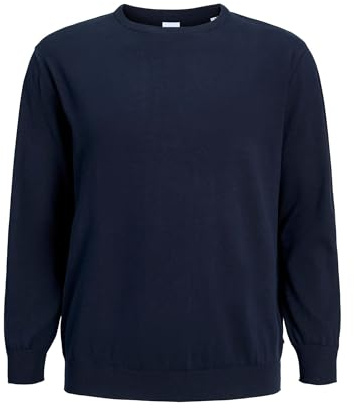 JACK & JONES Men's Jjebasic Knit Crew Neck Noos Pls Knitted Jumper, Blazer Navy, 4XL