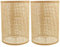 Angoily 2PCS Pantalla Lampara Tejida Lámpara De Ratán Sombra De Lámpara Tejida Para Lámpara De Pie Colgante Lámpara De Mesa Lámpara De Pared Pantallas De Lámpara