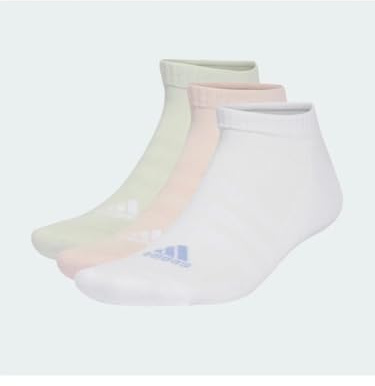 adidas Unisex CUSHIONED SPORTSWEAR LOW CUT SOCKS 3 PAIR PACK, 11-12.5