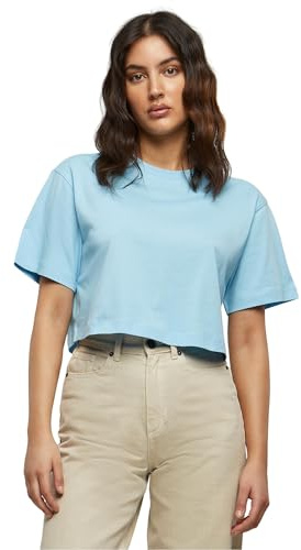 Build Your Brand Damen T-Shirt Ladies Short Oversized Tee balticblue XXL