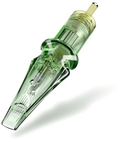 Solong Tattoo Nadeln Set 20 stück Cartridges Tattoo Needles Einweg Pro #10 Bugpin 5-Nadel Runder Shader M-Taper Patronen Tattoonadeln (1005RS-M)