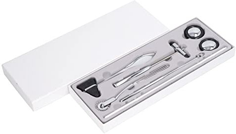 Set di Martelli Neurologici da 5 Pezzi, Martello Portatile Neurologico Set di Martelli Medici Portatili Multifunzionali in Acciaio Inossidabile Per Esame del Sistema Nervoso