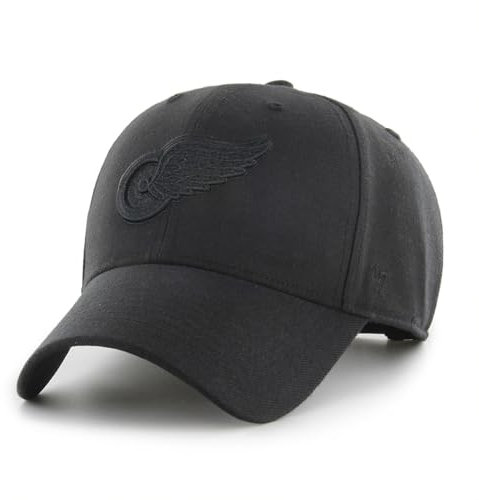 '47 Detroit Red Wings NHL Black on Black Most Value P. Schwarz Verstellbare Snapback Cap One-Size