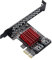 Clyictz PCIe a 2 puertos 3 III 3.0 6 Gbps SSD Adaptador PCI-E PCI Express X1 Tarjeta de expansión Soporte X4 X6