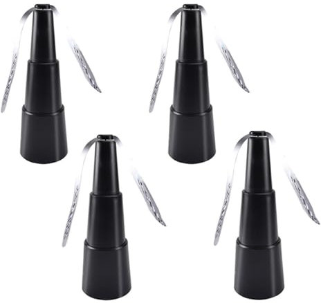 Gobesty Lot de 4 ventilateurs anti-mouches - Ventilateur anti-mouches - Portable - Pour effrayer les mouches - Noir