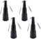 Gobesty Lot de 4 ventilateurs anti-mouches - Ventilateur anti-mouches - Portable - Pour effrayer les mouches - Noir