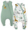Yoofoss 2er Pack Baby Schlafsack mit Füßen Baumwolle 1.5 Tog Ganzjahres Babyschlafsack mit Beinen Schlafstrampler Kinder Schlafsack 90 cm für Neugeborene Jungen Mädchen 3-4 Jahre