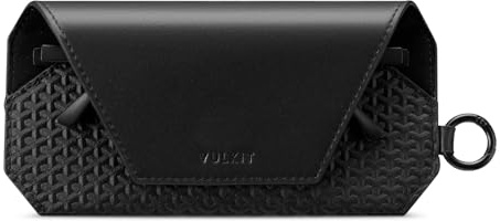 VULKIT Tragbares Brillenetui mit weichem Material für Damen & Herren, Schlankes Etui für Brillen & Sonnenbrillen
