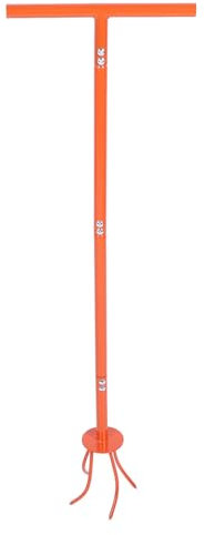 Manuelle Bodenfräse, Mühelose Gartenbearbeitung, Edelstahlkonstruktion, Effizientes Klauendesign mit Ergonomischem Design, Vielseitig Einsetzbar, 3-Fach Höhenverstellbar,