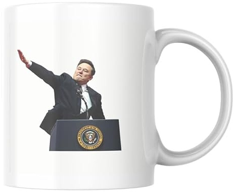 Elon Musk Giving Salute - 11oz Ceramic Mug