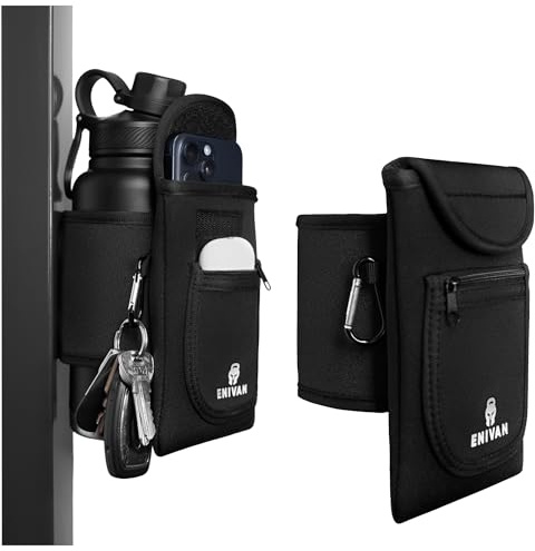 Magnetische Sporttasche – Magnetic Gym Bag für Handy, Schlüssel & Zubehör – Starke Magnete für Trinkflaschen 0,5–1,5L – Sicher & praktisch – Schlüsselkarabiner – Für Männer & Frauen, Fitnessstudio