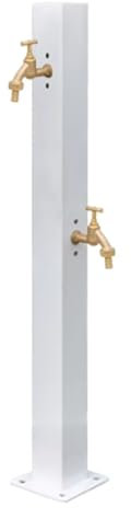 Fontaine de Jardin Exterieur, Colonne à Eau de Jardin avec Robinet Double, Antigel, pour Jardin et Terrasse(Large)