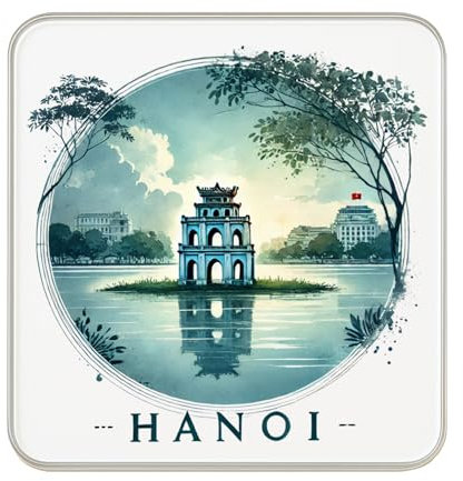 Hanoi, Vietnam Fridge Magnet: Cute Large Handmade Travel Souvenir Gift for Collectors and Home Decor