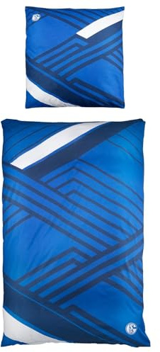 FC Schalke 04 Bettwäsche blau/Weiss 135x200+80x80