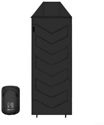 Honseadek Ergonomischer Seelöwen-Schlafsack für Seitenschläfer mit Heat Lock-Funktionen (G160 Schwarz)