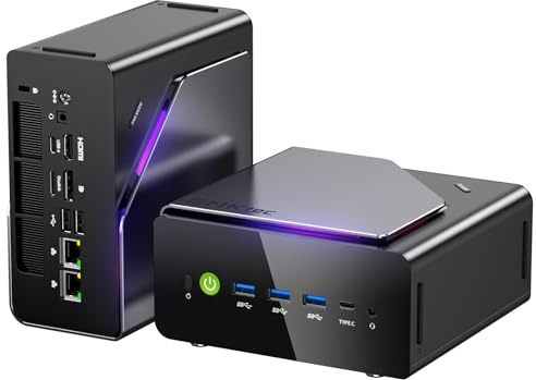 GMKtec Mini PC Gaming Intel Ultra 5 125U, Micro PC 48GB DDR5, SSD da 1TB, Mini computer con USB4.0 | LAN 2.5G | Display Quad 4K | OCuLink – per gaming, ufficio e business, Win11