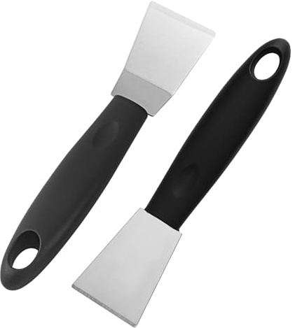3D Drucker Spachtel, 2 Stücke Professional 3D Print Printing Scraper Spatula Set, Edelstahl Gerader Und Gebogener Kopf Druck Werkzeuge, Schaber Für 3ds Drucker Harz Entfernung, Spackeln, Patchen